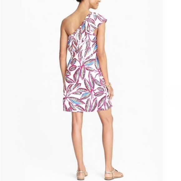 J. CREW One Shoulder Linen Blend Floral Print Dress - Picture 4 of 16